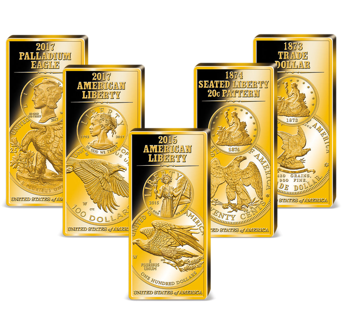 Historic Eagles Ingot Set view 3