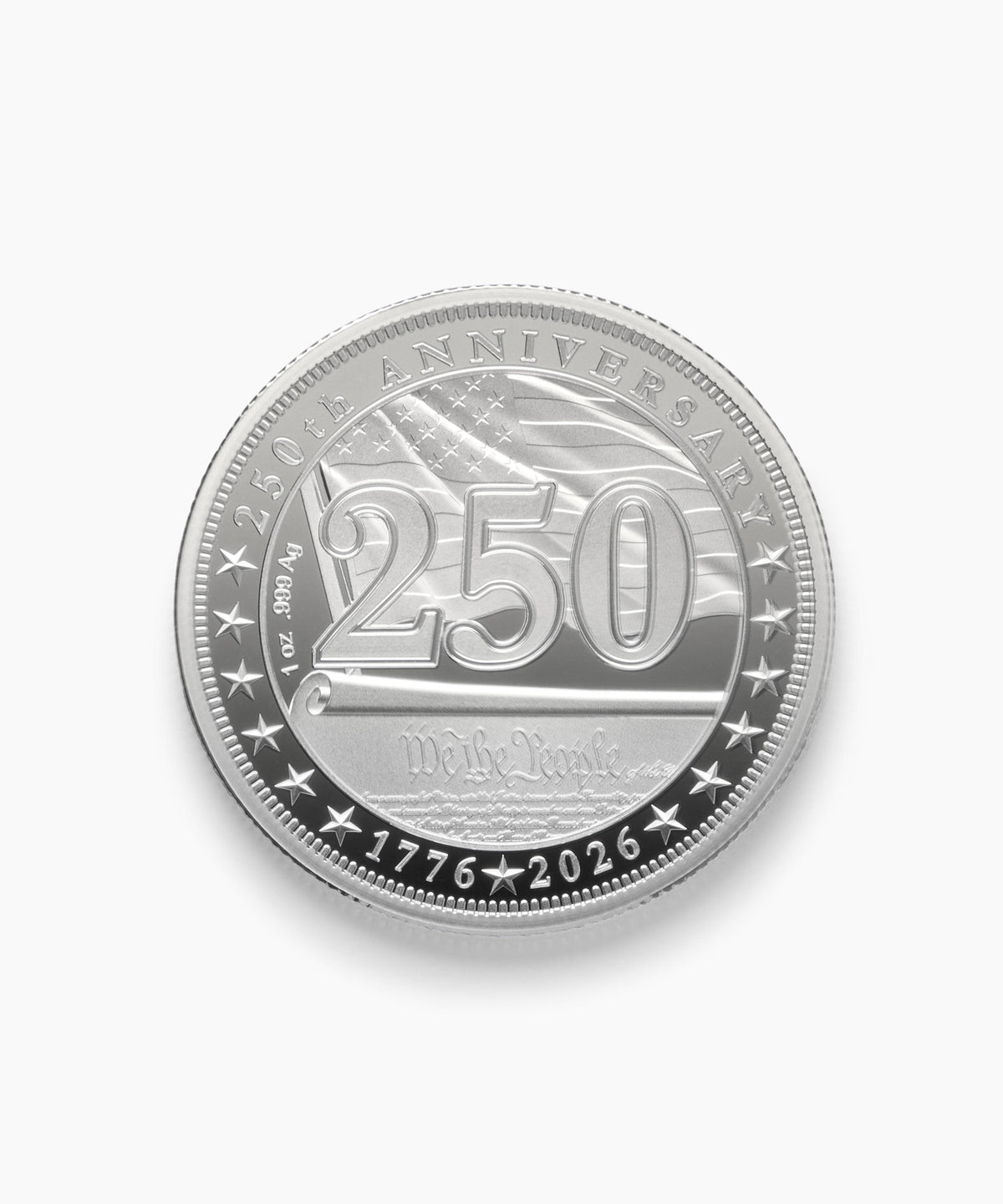 We The People 1 oz Silver Medallion view 3