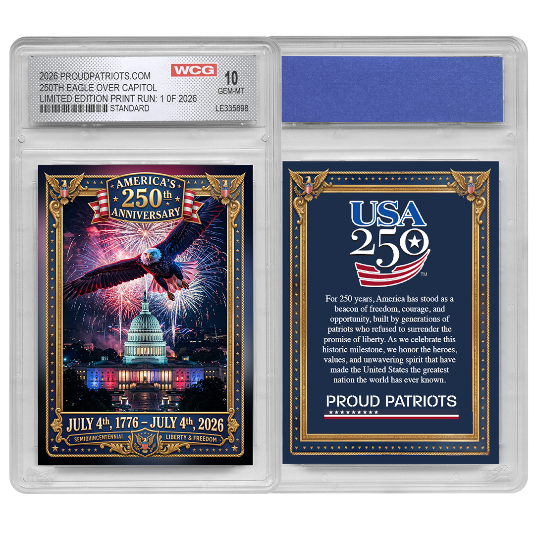 Eagle Over the Capitol Graded Card view 3