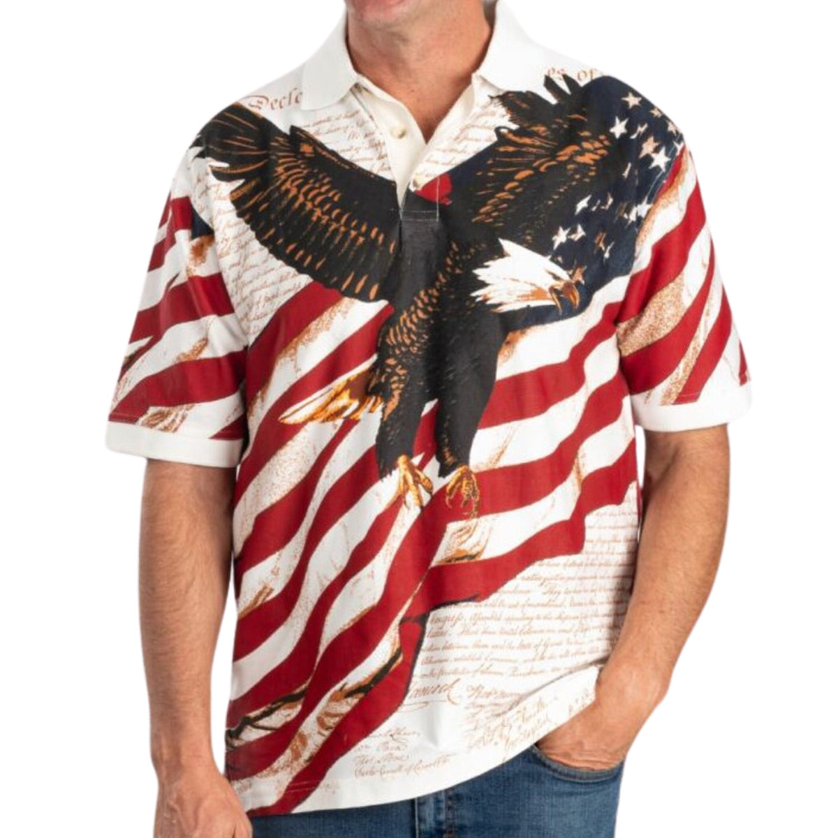 Soaring Eagle Flag Polo