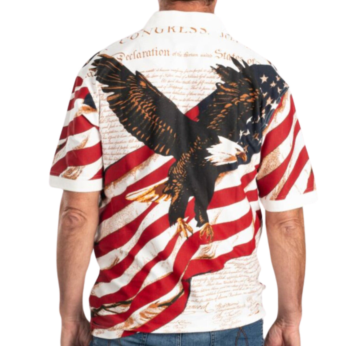 Soaring Eagle Flag Polo view 4