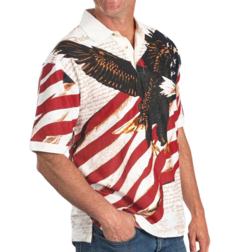 Soaring Eagle Flag Polo view 2