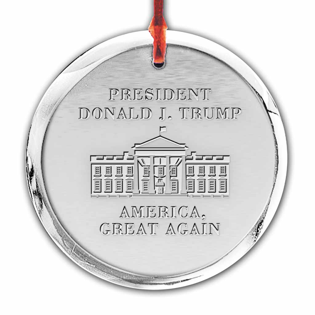 White House Crystal Ornament