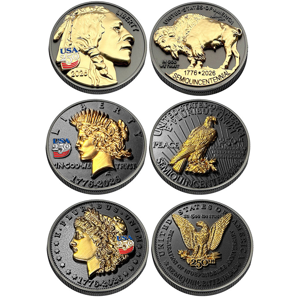 3D Tribute Coin Trio
